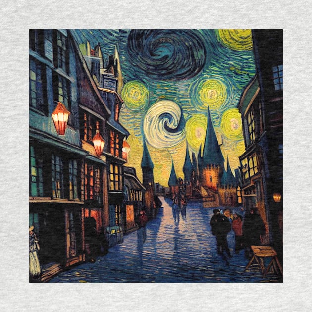 Starry Night in Diagon Alley by Grassroots Green